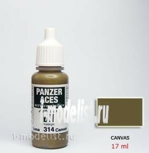 70314 Vallejo acrylic Paint `Panzer Aces` Tarpaulin / Canvas