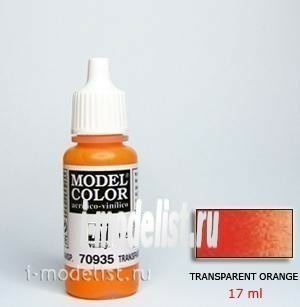70935 acrylic Paint `Model Color Orange transparent/Transparent orange