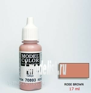 70803 Vallejo acrylic Paint `Model Color` Brown rose / Brown Rose