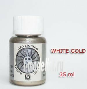 70796 Paint metal lacquer Vallejo Gold white/White gold