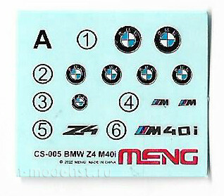 CS-005 Meng 1/24 BMW Z4 M40i Car