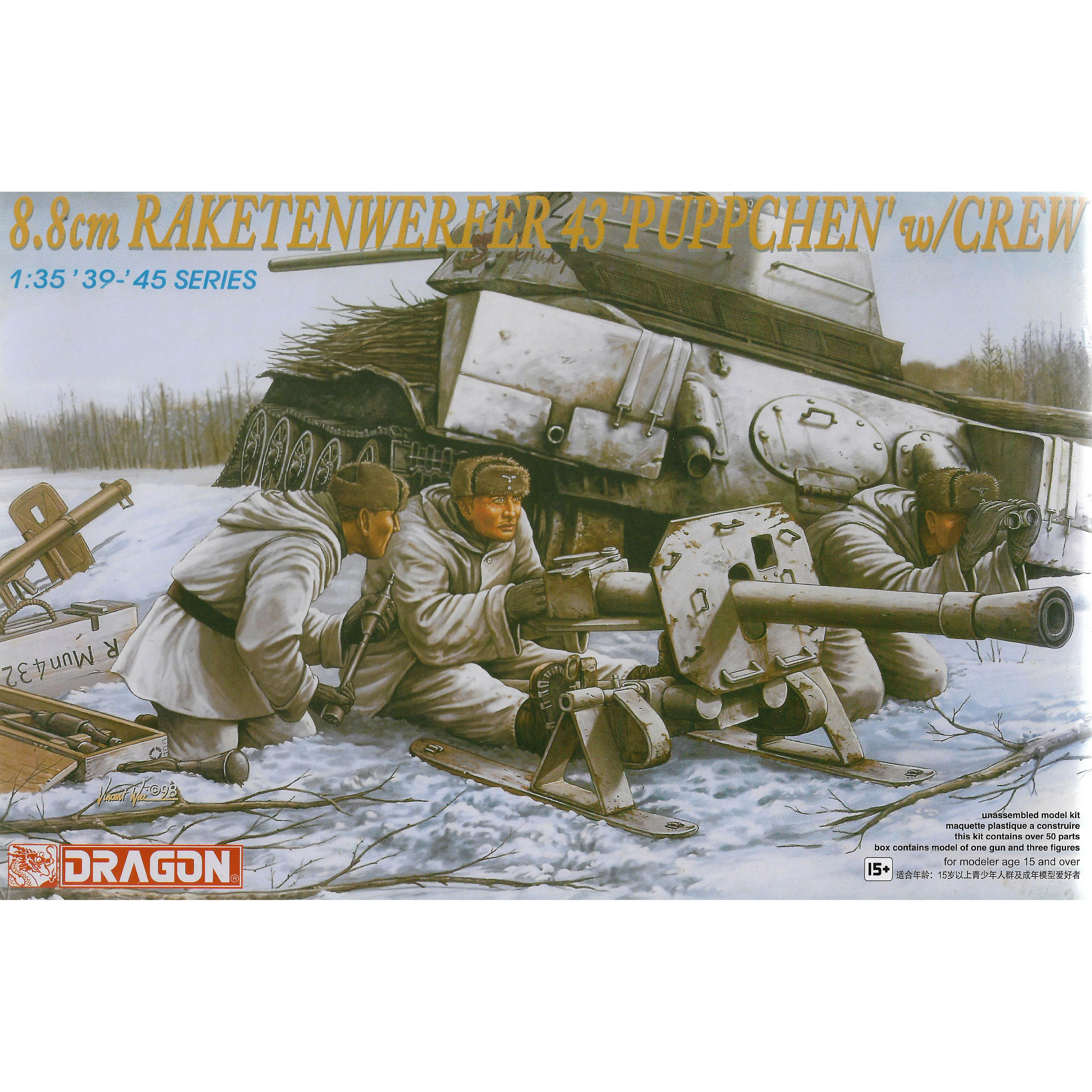6097 Dragon 1/35 8.8 cm Raketenwerfer 43 'Puppchen' w/crew