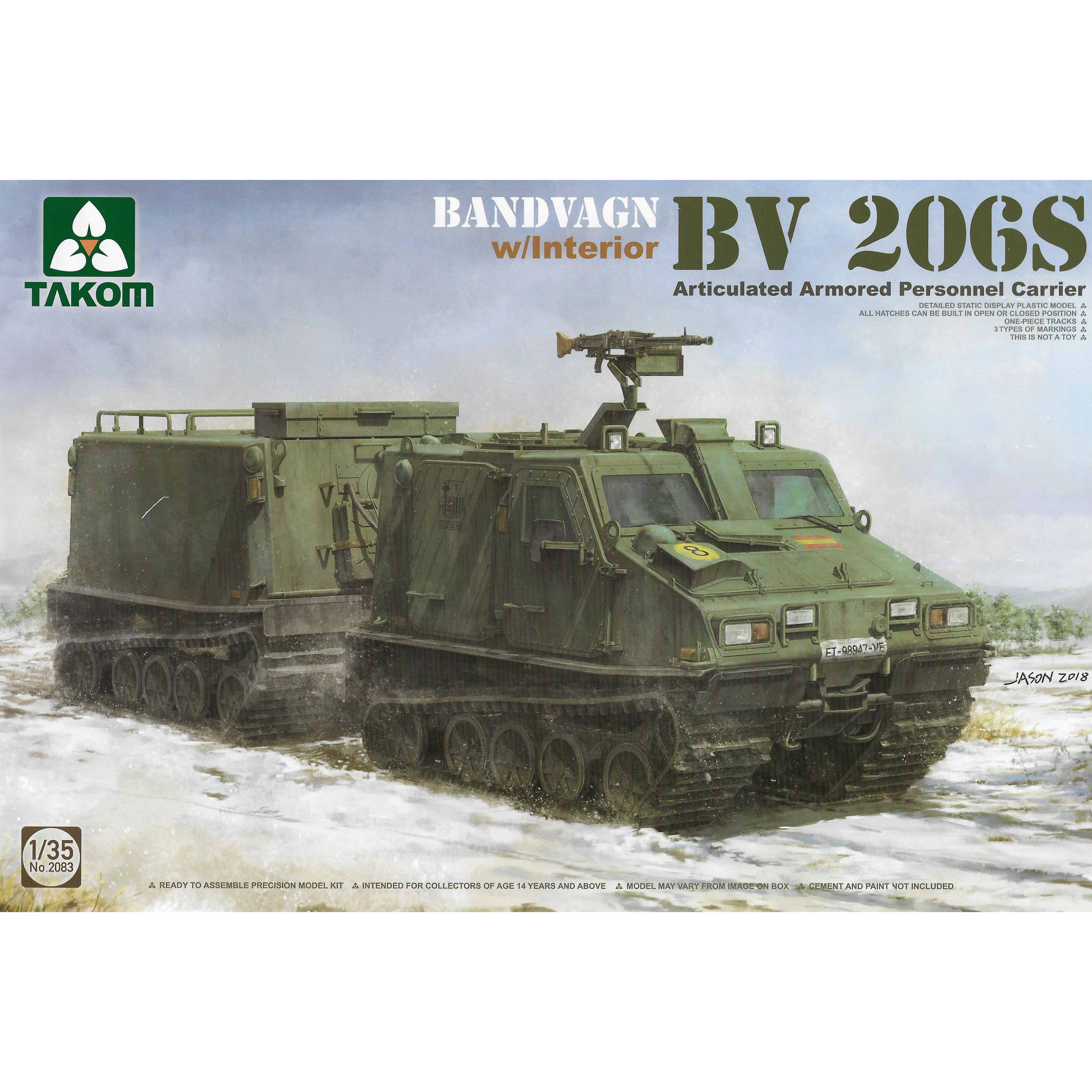 2083 Takom 1/35 Bandvagn Bv 206S Articulated Armored Personnel Carrier
