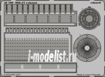 48709 Eduard photo etched parts 1/48 MiG-27 exhaust