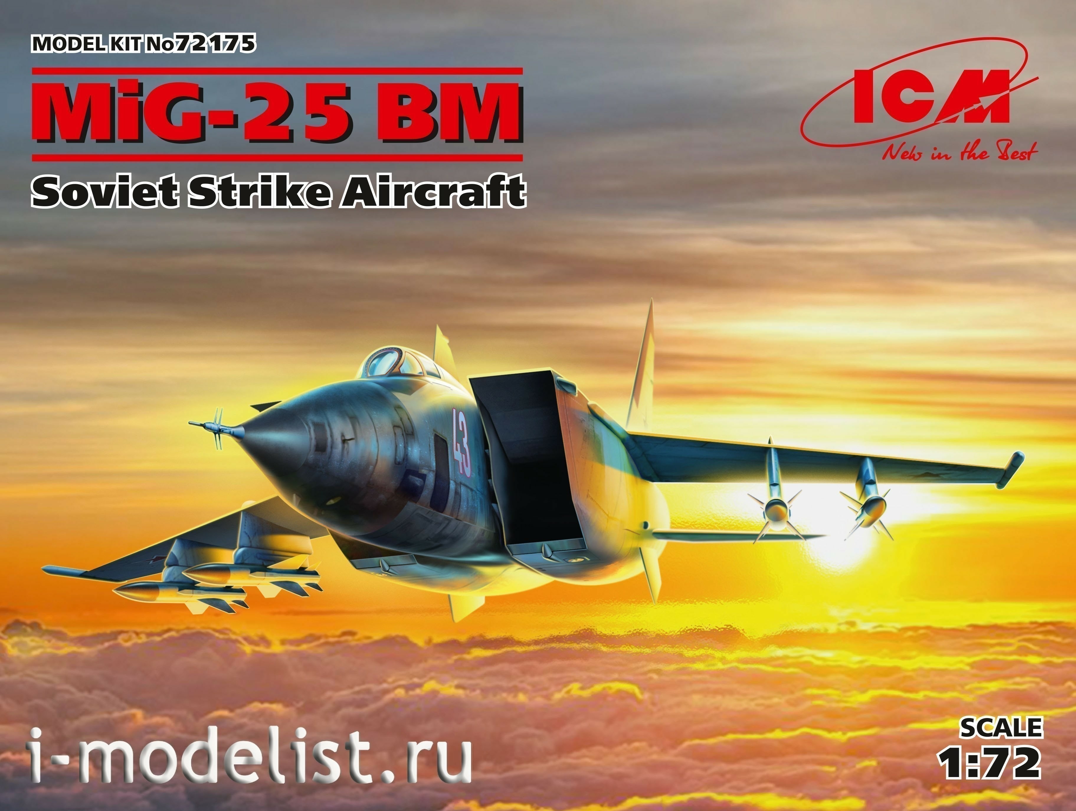 72175 ICM 1/72 MiG-25 BM, Soviet attack aircraft