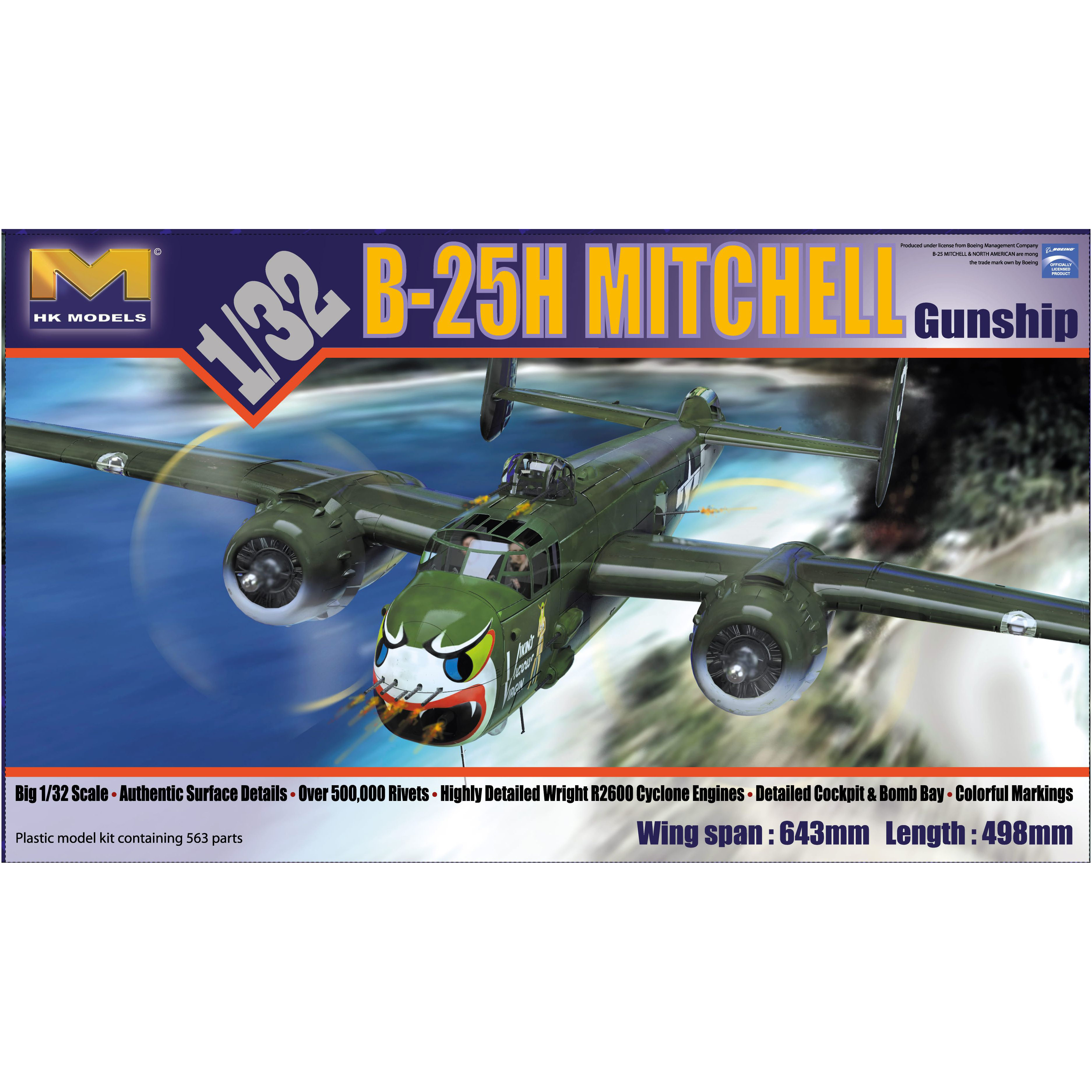 01E03 HK Models 1/32 B-25H Mitchell Gunship