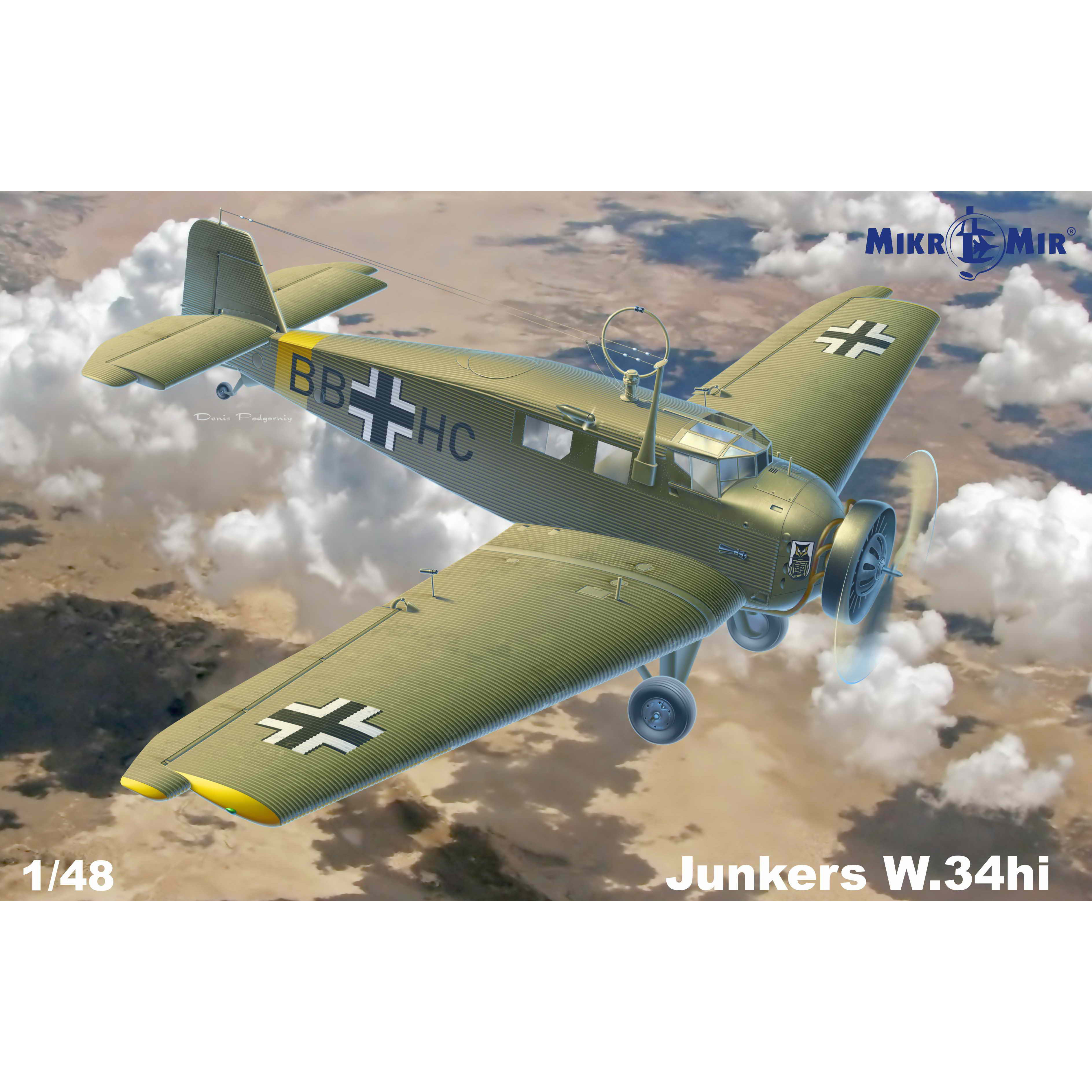48-019 Microcosm 1/48 Junkers W.34hi Aircraft