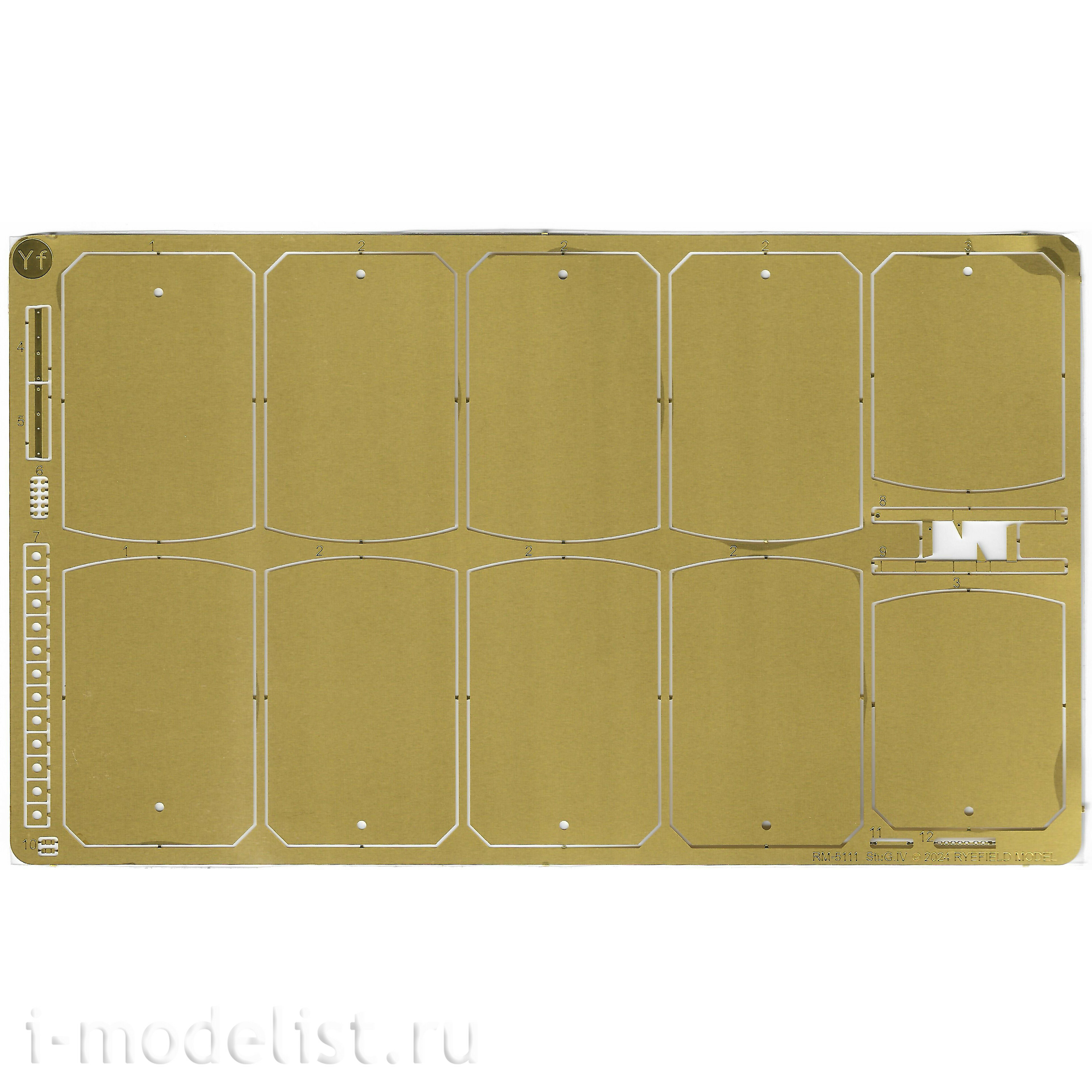 RM-5111 Rye Field Model 1/35 Notмецкая САУ Sd.Kfz.167 StuG.IV Late Production с двигателем и рабочими траками