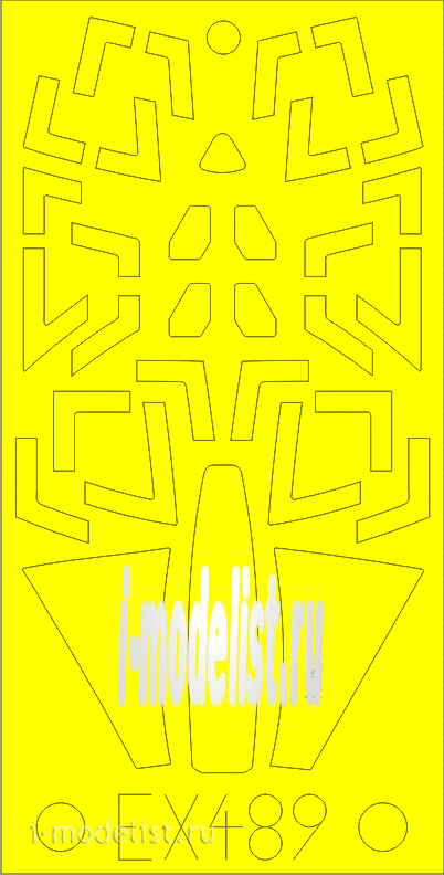 EX489 Painting Eduard 1/48 mask for the MiG-31BM  