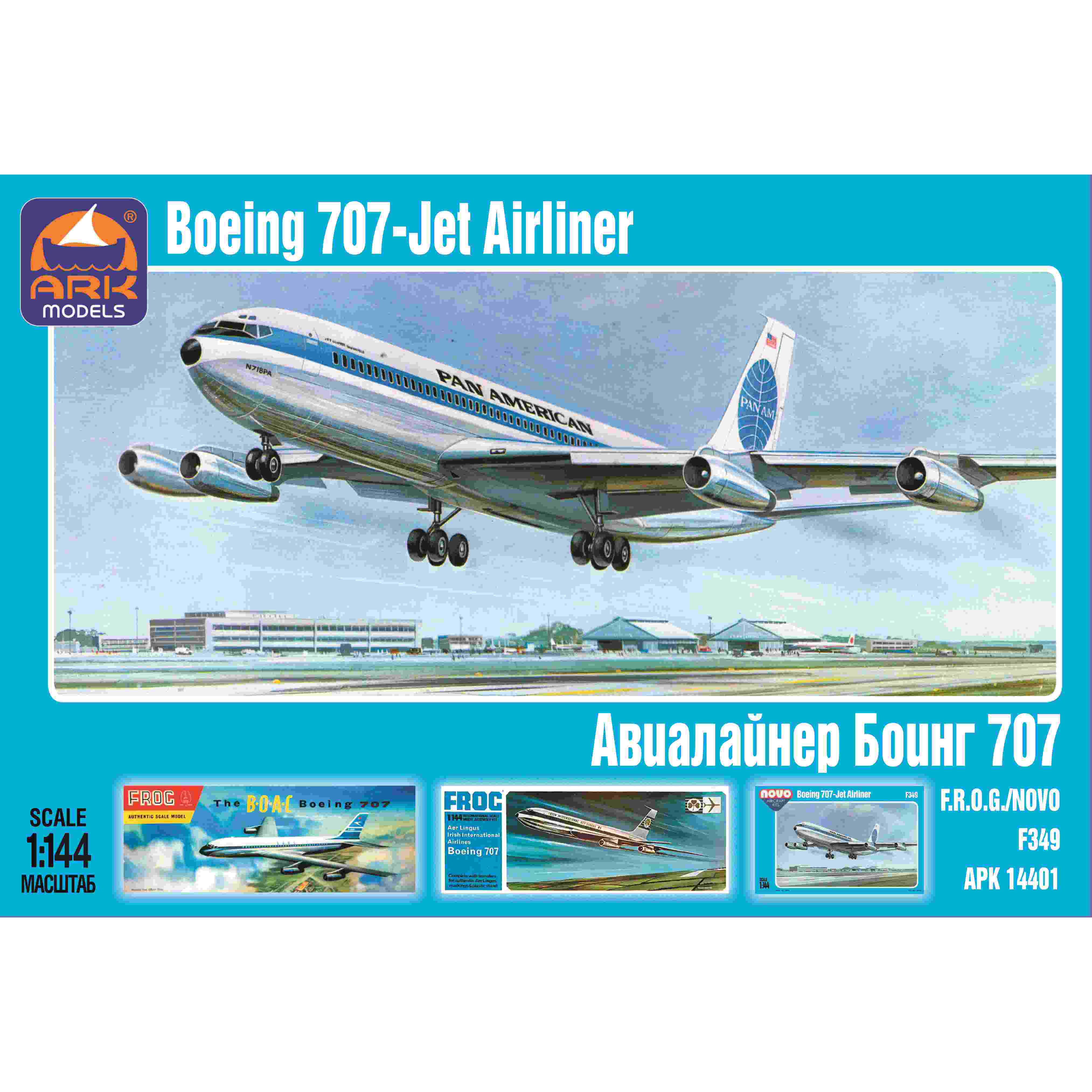 14401 Ark-models 1/144 Airliner Boeing-707 Pan American