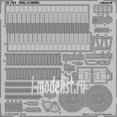 49781 Eduard photo etched parts for 1/48 MiG-31B/BS