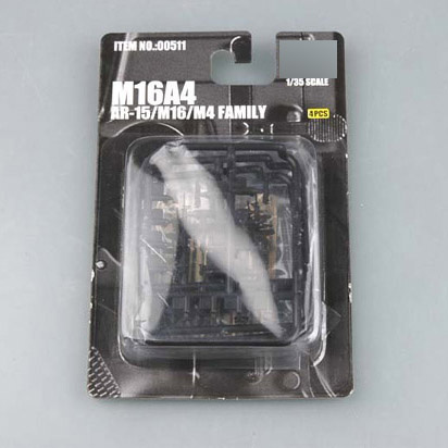 00511 Trumpeter 1/35 American machine gun AR-15/M16/M4 FAMILY M16A4