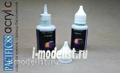 P09 Pacific88 Grey primer (Grey primer) 30ml. (A jar with a thin spout)