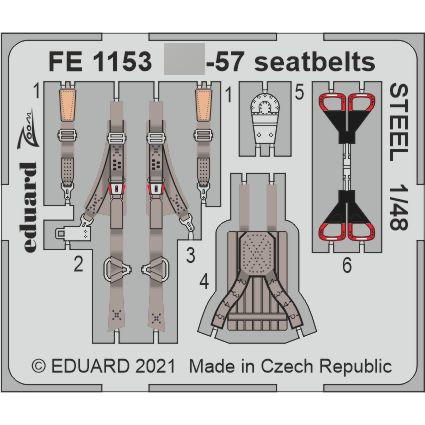 FE1153 Eduard 1/48 Photo etching for С-57, steel belts