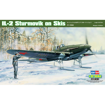 83202 HobbyBoss 1/32 Il-2 plane on skis