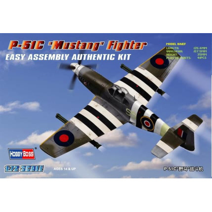 80243 HobbyBoss 1/72 P-51C Mustang Fighter