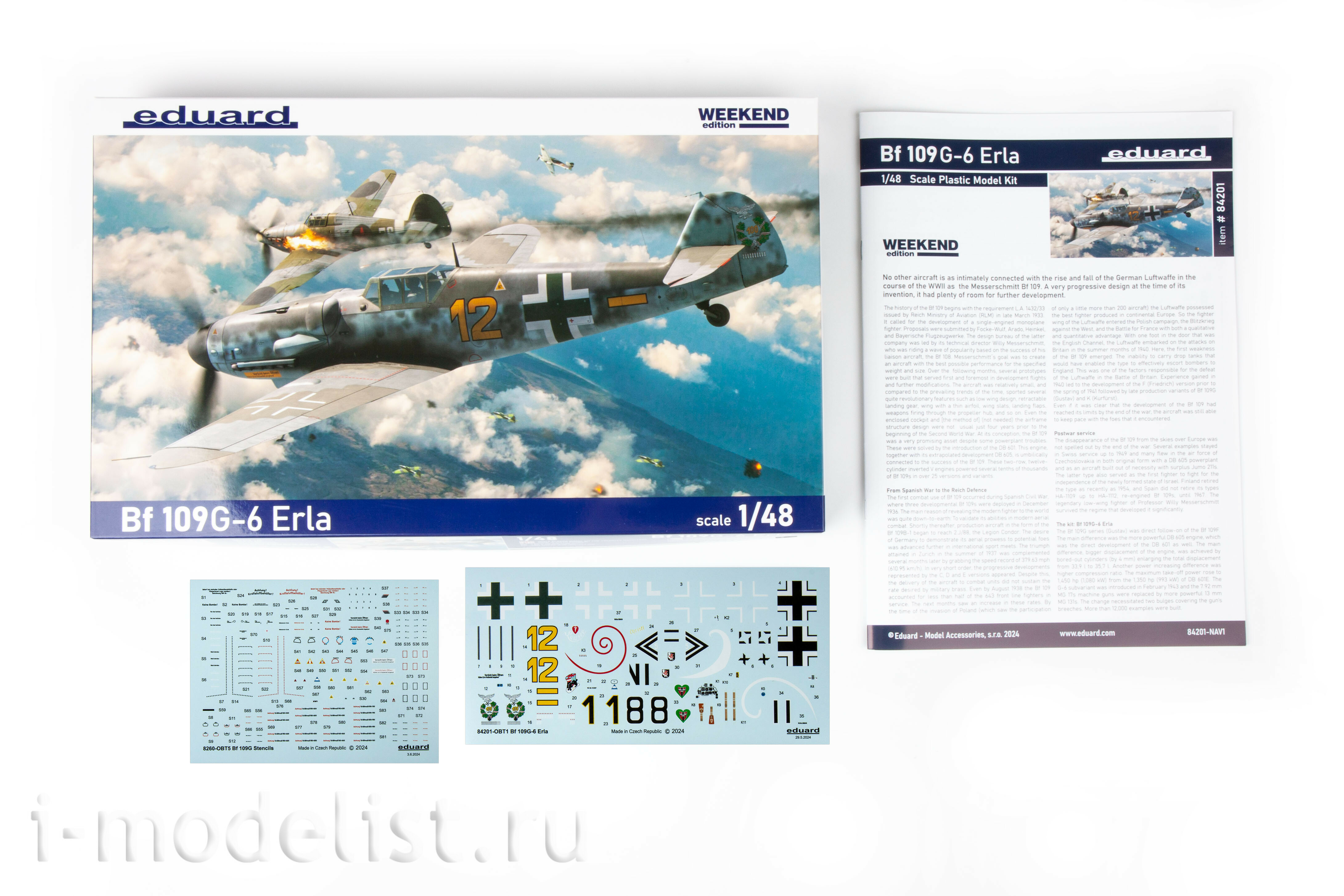 84201 Eduard 1/48 Notмецкий истребитель Bf 109G-6 Erla (Weekend)