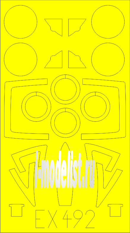 EX492 Edward 1/48 Painting mask for MiG-23BN  