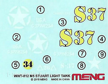 WWT-012 Meng U. S Light Tank M5 Stuart