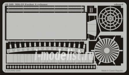 Eduard 48509 1/48 photo etched parts MiG-25 Foxbat A exhaust  