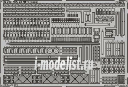 Eduard 32273 1/32 photo etched parts for MiG-23MF weapons