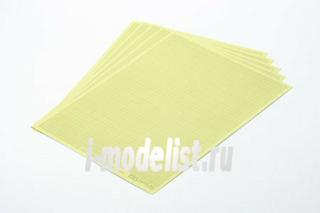 87129 Tamiya Masking sticker with marking in the form of 1mm grid (size 240x180mm, 5 sheets)