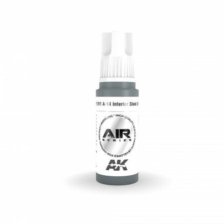 AK11911 AK Interactive Acrylic paint A-14 INTERIOR STEEL GREY