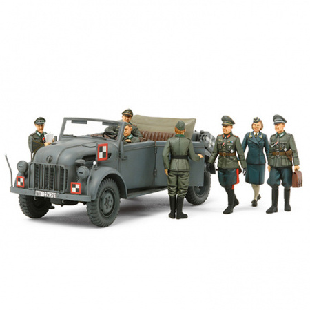 25149 Tamiya 1/35 German staff car Steyr 1500A with 7 figures