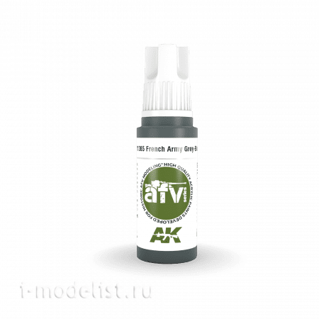 AK11365 AK Interactive Acrylic paint FRENCH ARMY GREY-BLUE (French army grey-BLUE) 17 ml