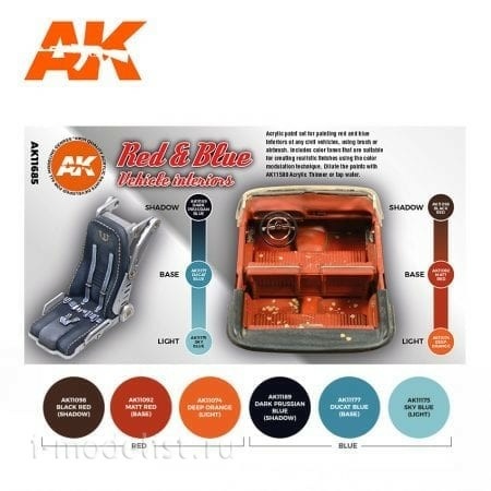 AK11685 AK Intreractive Set of acrylic paints 