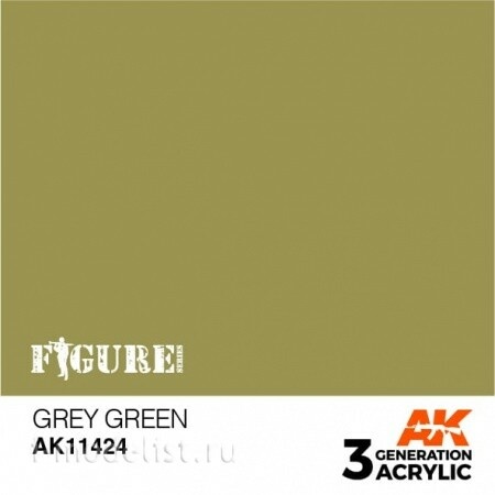 AK11424 AK Interactive acrylic paint GREY GREEN – FIGURES (grey-green) 17 ml