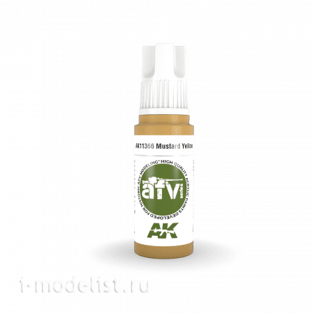 AK11366 AK Interactive Acrylic paint MUSTARD YELLOW (mustard yellow) 17 ml