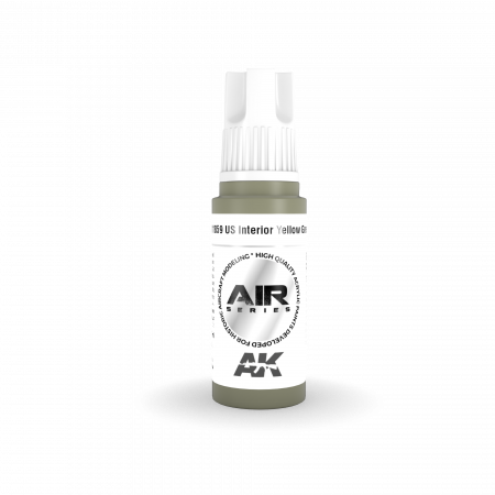 AK11859 AK Interactive Acrylic paint US INTERIOR YELLOW GREEN