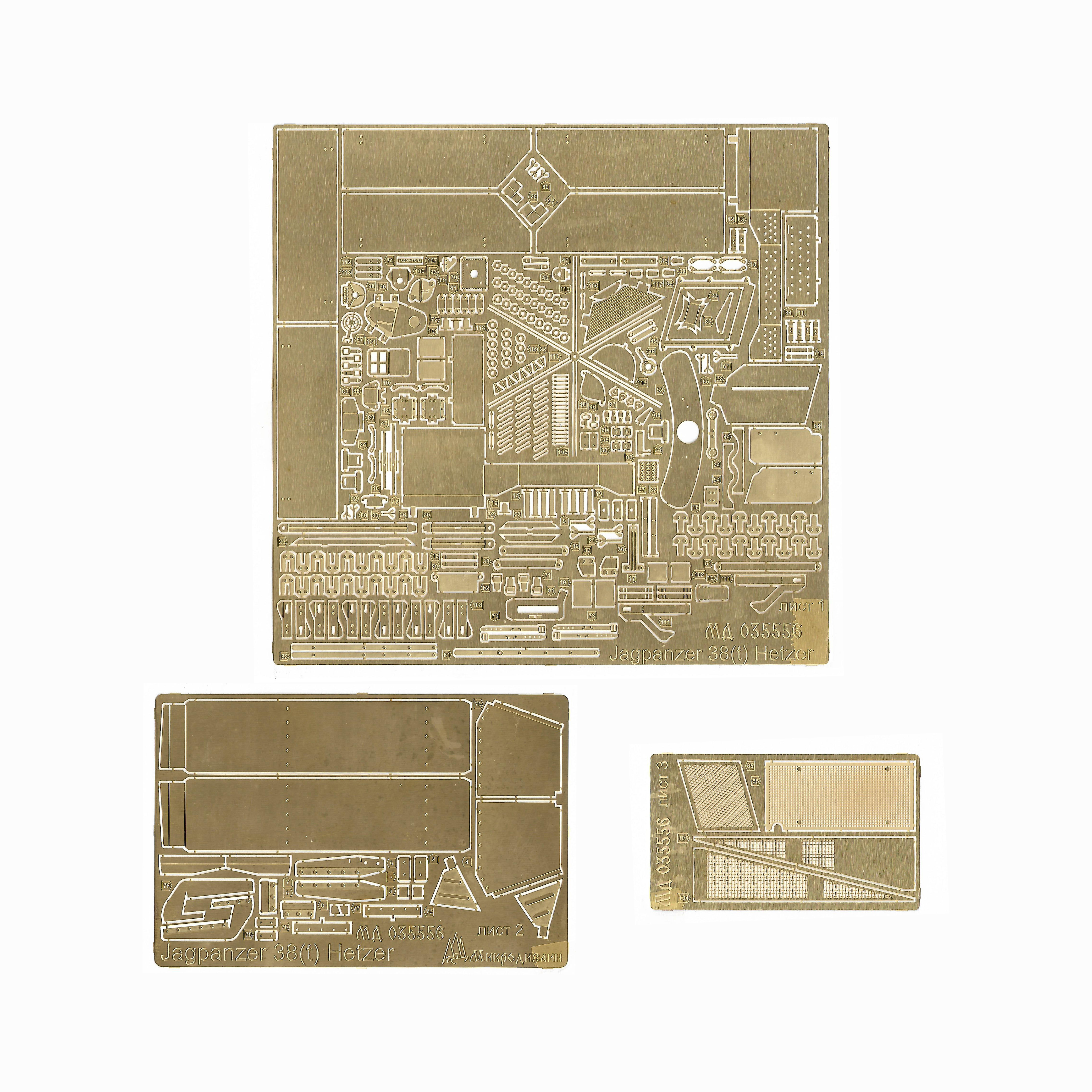 035556 Микродизайн 1/35 Набор фfromfromравления на Hetzer Jagdpanzer 38 (t) (Takom)