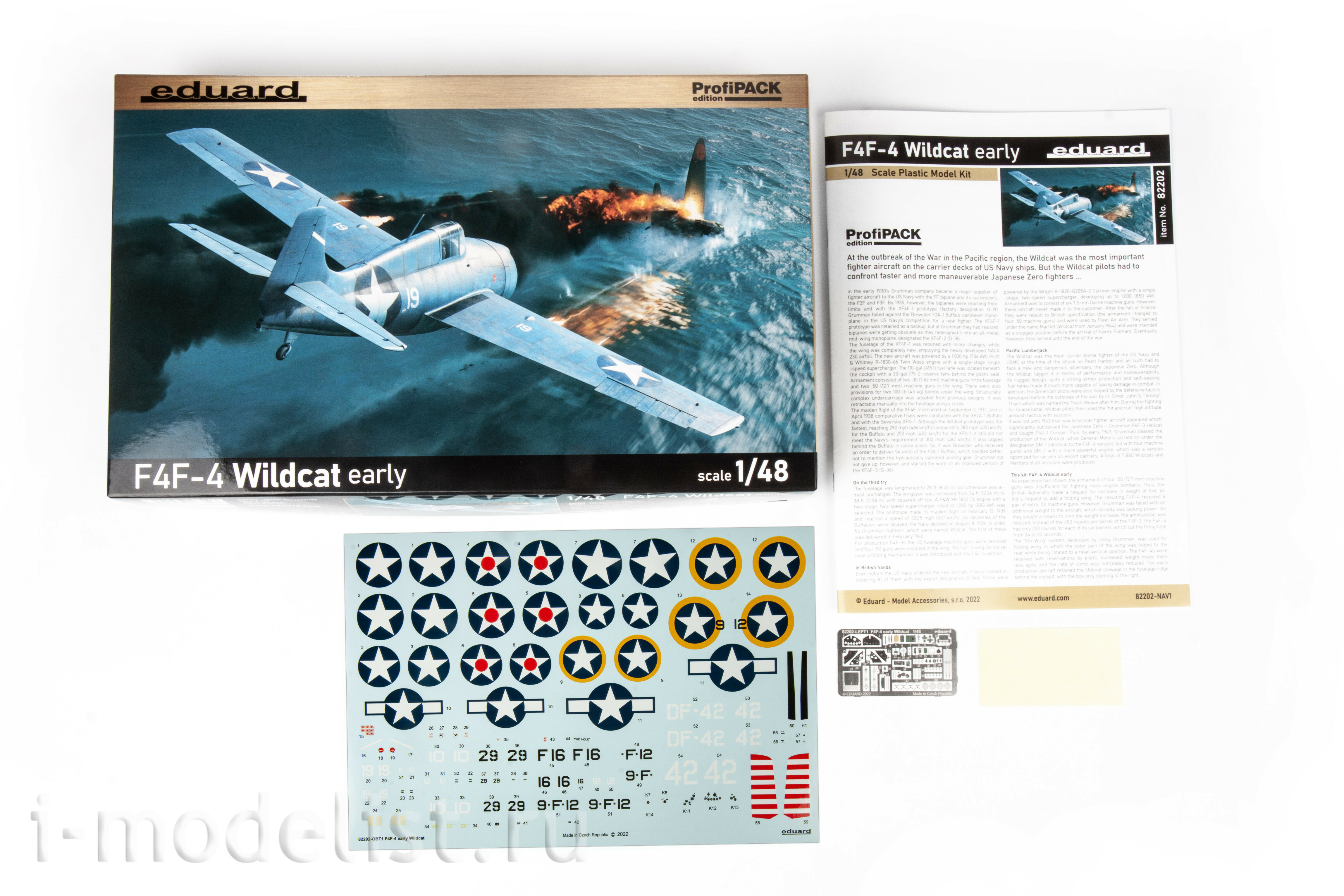 82202 Eduard 1/48 Американский истребитель F4F-4 Wildcat ранний (ProfiPACK)