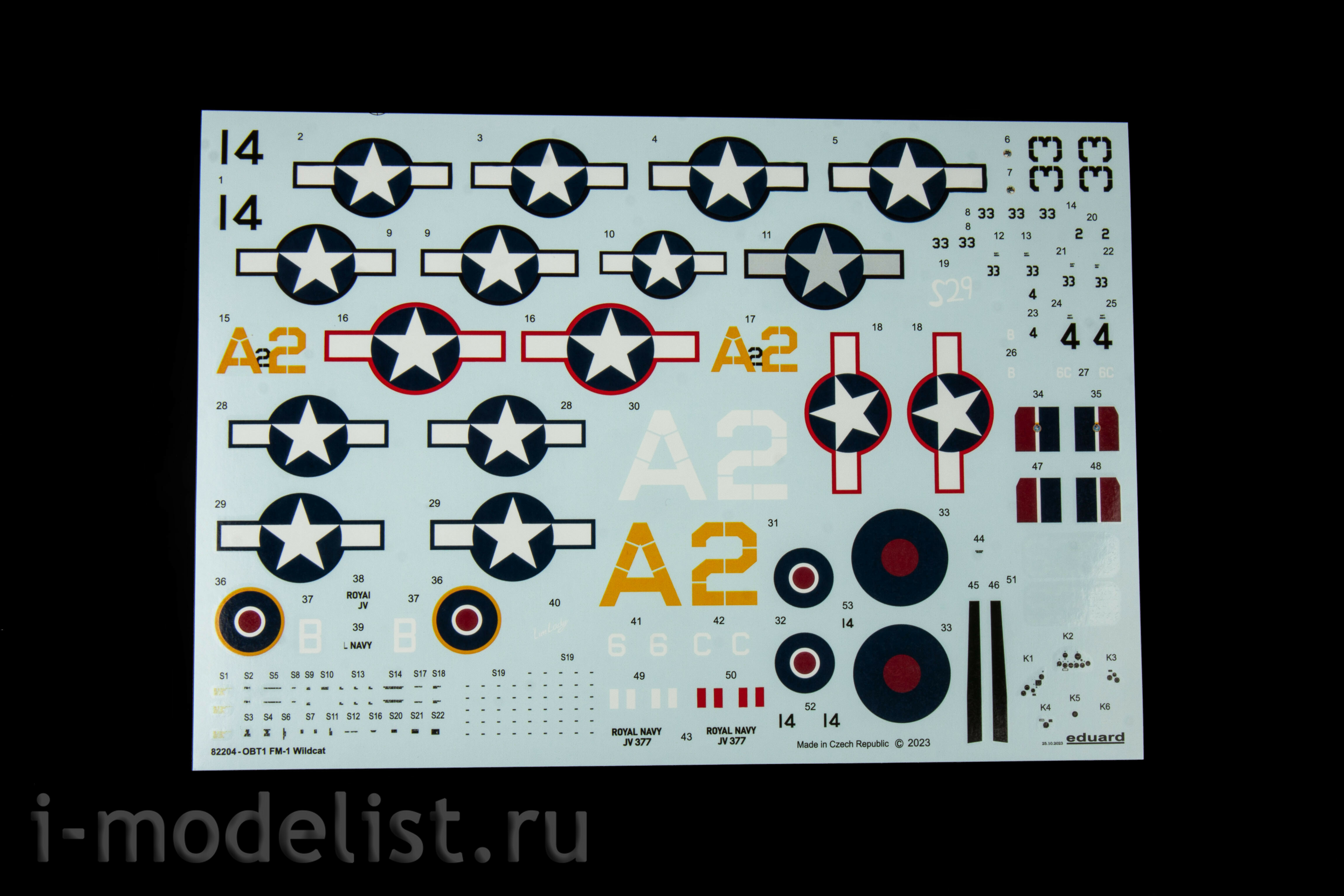 82204 Eduard 1/48 Американский истребитель FM-1 Wildcat (ProfiPACK)