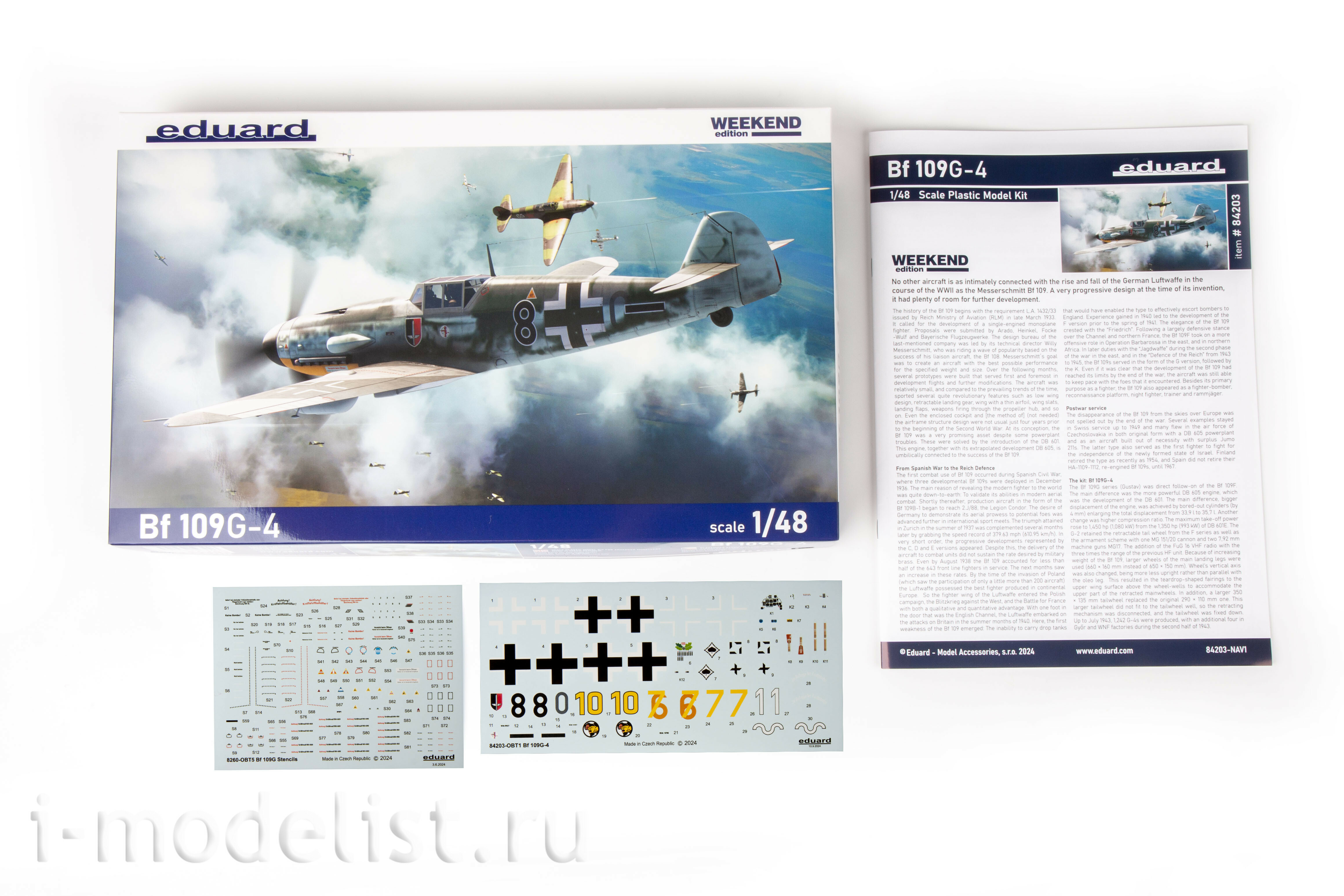 84203 Eduard 1/48 Notмецкий истребитель Bf 109G-4 (Weekend)