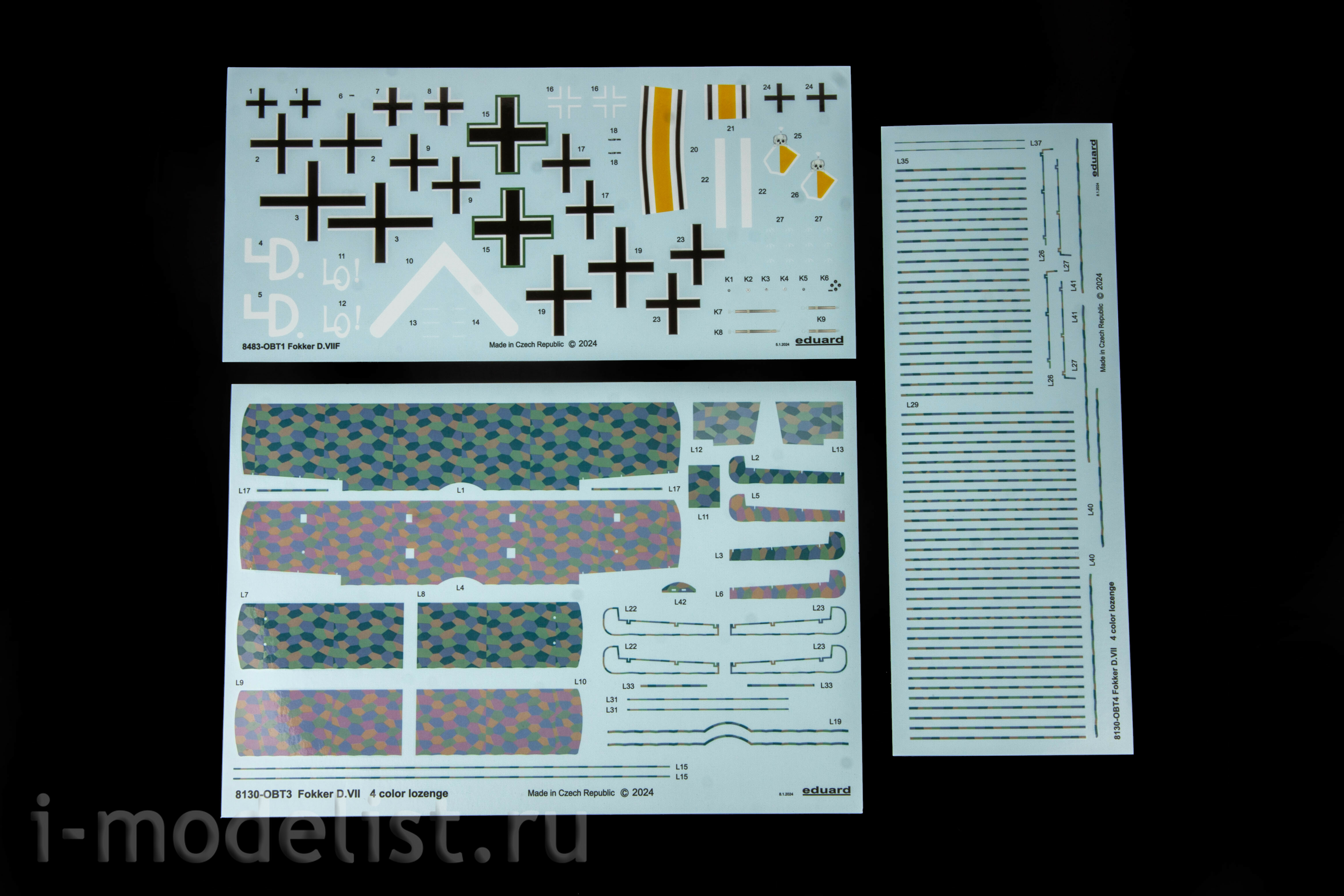 8483 Eduard 1/48 Notмецкий истребитель Fokker D. VIIF (Weekend)