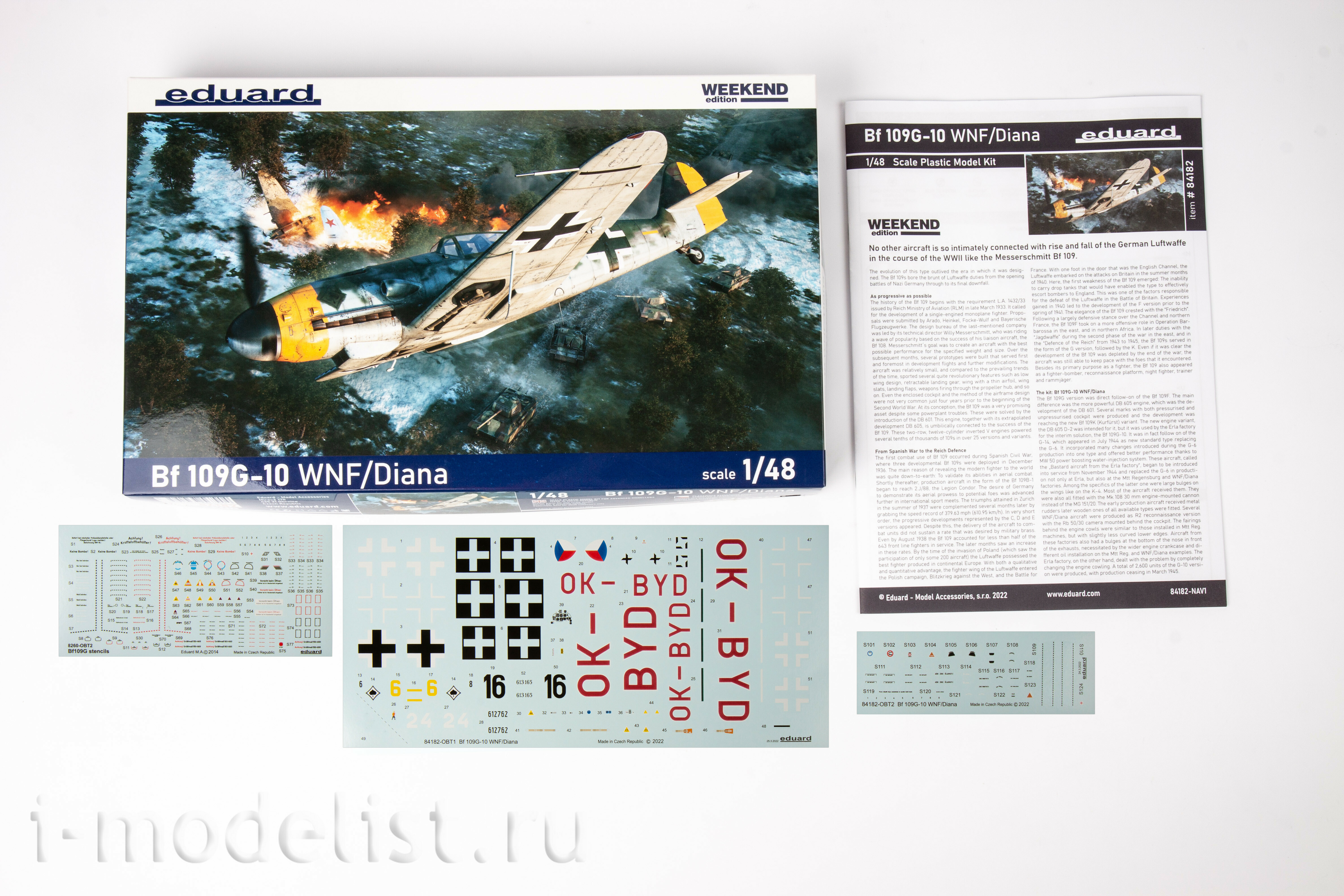 84182 Eduard 1/48 Fighter Bf 109G-10 Weekend Version