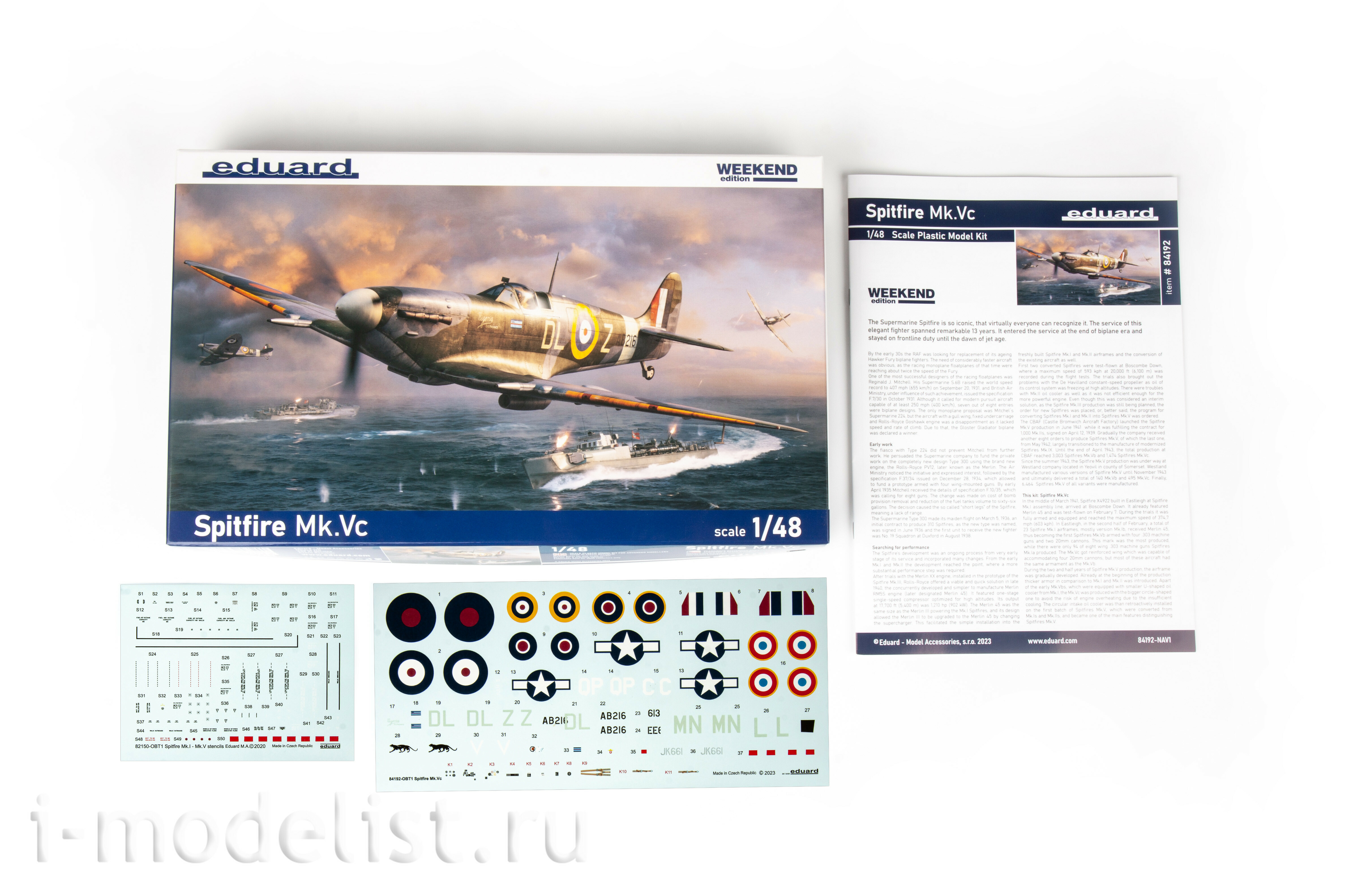 84192 Eduard 1/48 Британский истребитель Spitfire Mk. Vc (Weekend)