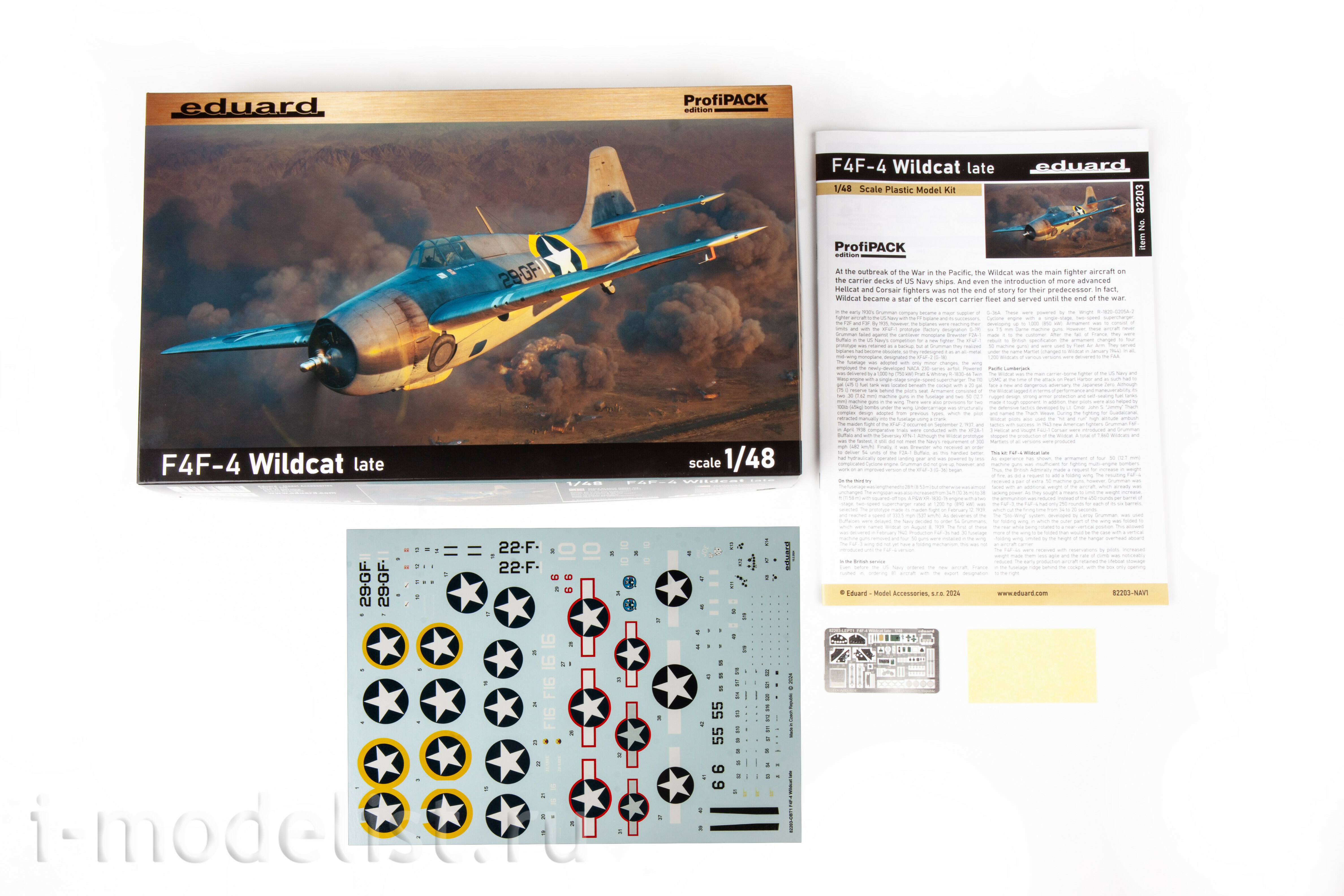 82203 Eduard 1/48 Американский истребитель F4F-4 Wildcat поздний (ProfiPACK)