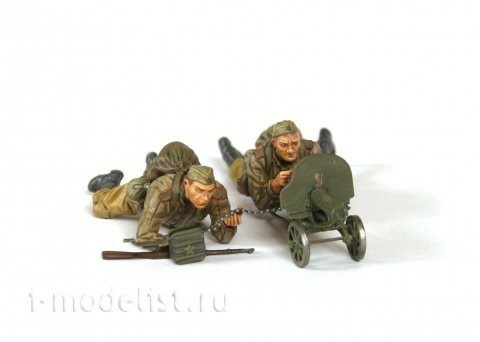 3584 Zvezda 1/35 Soviet machine gunners