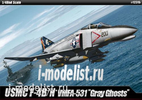 12315 Academy 1/48 Aircraft USN F-4B/N VMFA-531 