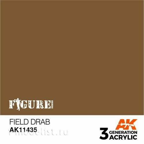 AK11435 AK Interactive acrylic paint FIELD DRAB-FIGURES (gray field) 17 ml