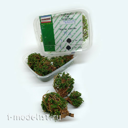 3036/3 DasModel Bushes summer, mix. 8pcs (dark green)