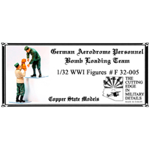 F32-005 Copper State Models 1/32 Notмецкий аэродромный расчёт по загрузке бомб