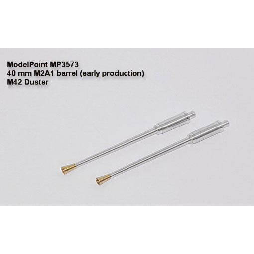 MP3573 Model Point 1/35 40mm M2A1 barrel (early series). M42 Duster Tamiya #161 (two barrels included)