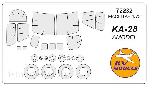 72232 KV Models 1/72 Mask for K@-28