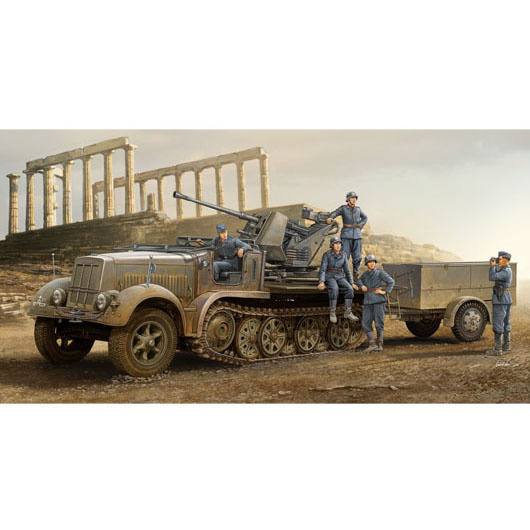 01525 Trumpeter 1/35 German 3.7cm Flak 37 auf Selbstfahrlafette (Sd.Kfz.7/2 Early)