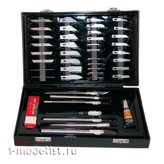 4007 Jas knife Set with collet clip, 51 items